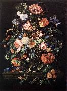 Jan Davidsz. de Heem Flowers in Glass and Fruits China oil painting reproduction